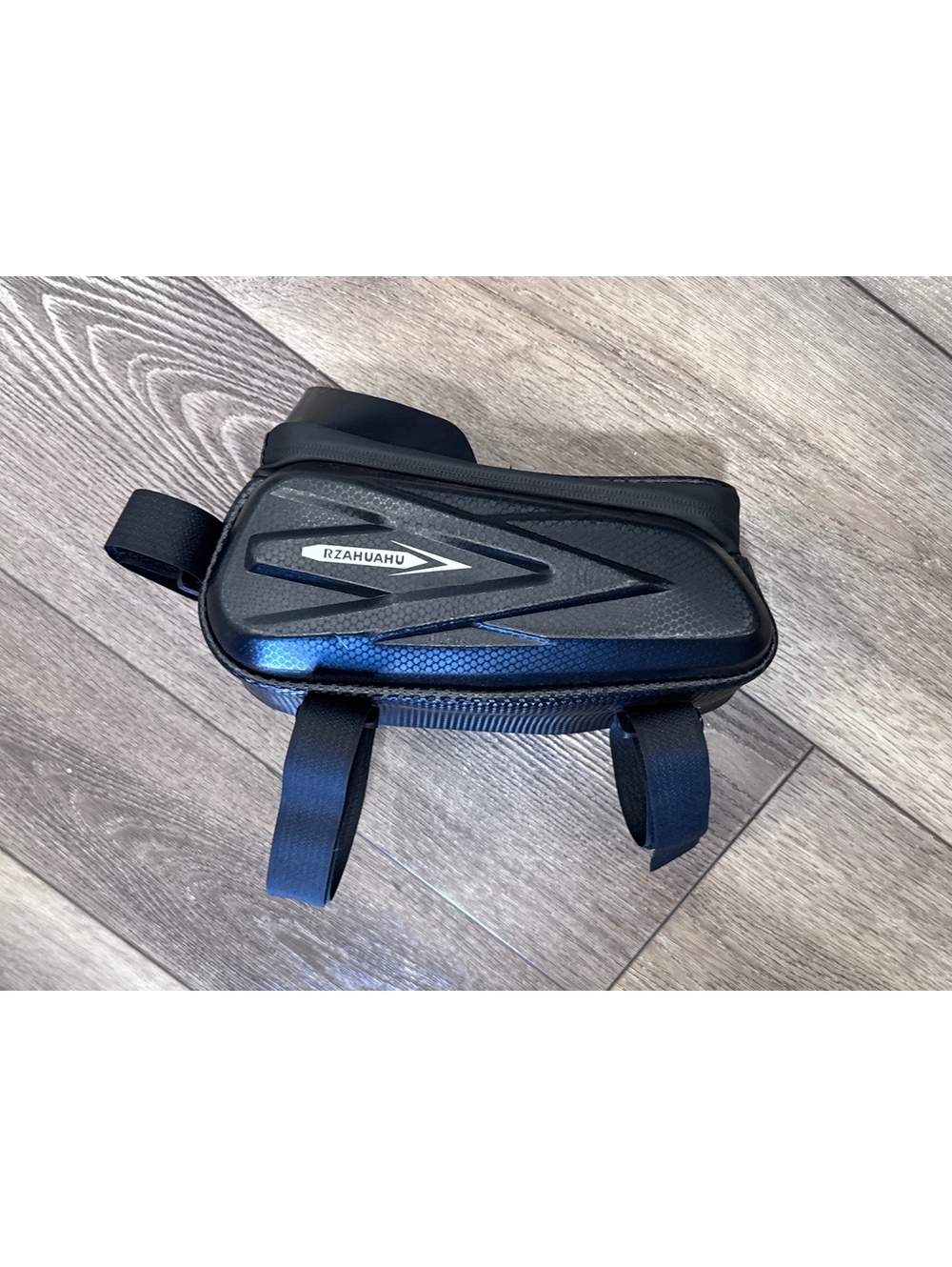 RZAHUAHU Black Bicycle Frame Bag with Phone Holder